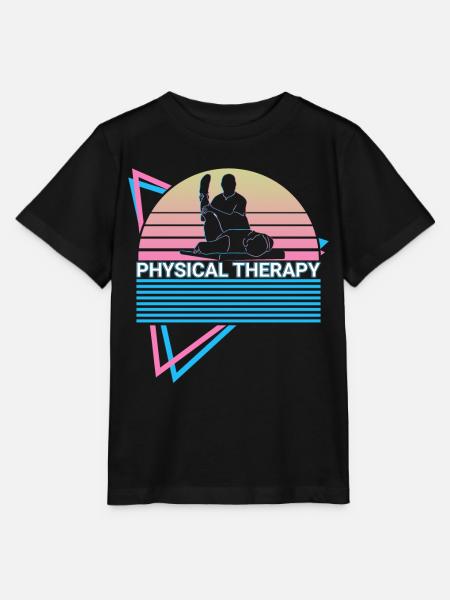 Physiotherapie Retro - Stanley/Stella Kinder T-Shirt MINI CREATOR  - Schwarz