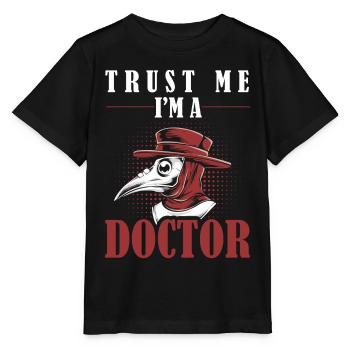 Médecin médiéval de la peste Sarcastique - T-shirt bio MINI CREATOR Stanley/Stella Enfant - noir - Devant - Mikhail (115cm)