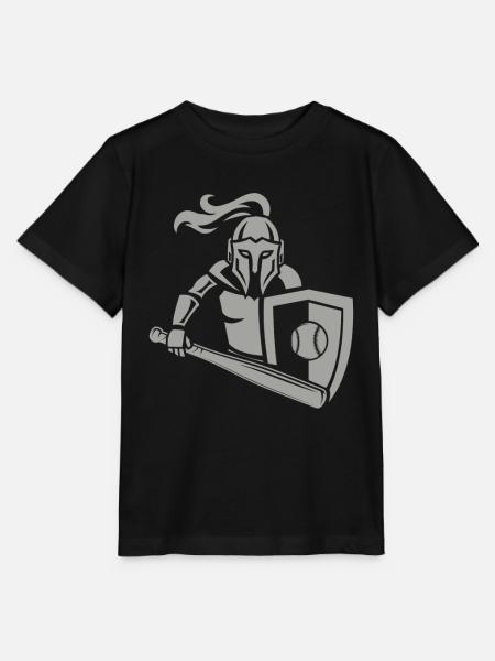 Mittelalterlicher Ritter Baseball - Stanley/Stella Kinder T-Shirt MINI CREATOR  - Schwarz