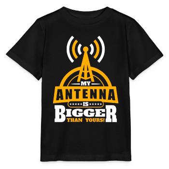 Ham Radio Mon antenne est plus grande tour de radio à canal - T-shirt bio MINI CREATOR Stanley/Stella Enfant - noir - Devant - Mikhail (115cm)