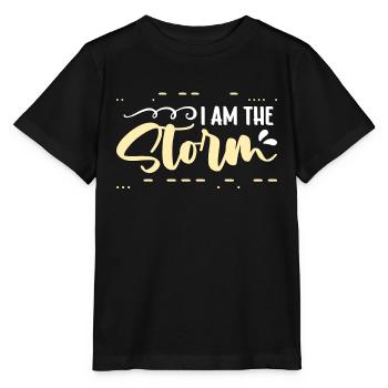 Ham Radio I Am The Storm Channel Loves Radio Tower - Stanley/Stella MINI CREATOR Kids’ T-Shirt - black - Front - Mikhail (115cm)