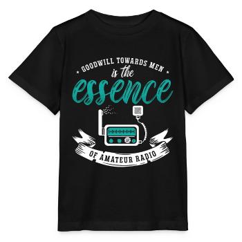 Bonne volonté de la radio amateur envers les hommes Antenne Tour de radio - T-shirt bio MINI CREATOR Stanley/Stella Enfant - noir - Devant - Mikhail (115cm)