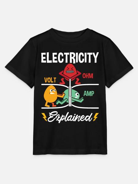 Elektronica Reparatie Elektriciteit Volt Ohm Elektrisch - Stanley/Stella Kinder-T-shirt MINI CREATOR  - zwart