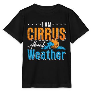 Meteorology I Am Cirrus About Storms Meteorologist - Stanley/Stella MINI CREATOR Kids’ T-Shirt - black - Front - Mikhail (115cm)