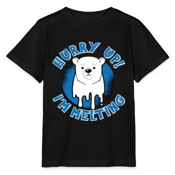 Changement climatique Dépêchez-vous Je fais fondre la Terre Mère - T-shirt bio MINI CREATOR Stanley/Stella Enfant - noir - Devant - Mikhail (115cm)