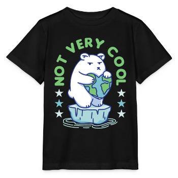 Global Warming Not Very Cool Environment Science - Stanley/Stella MINI CREATOR Kids’ T-Shirt - black - Front - Mikhail (115cm)