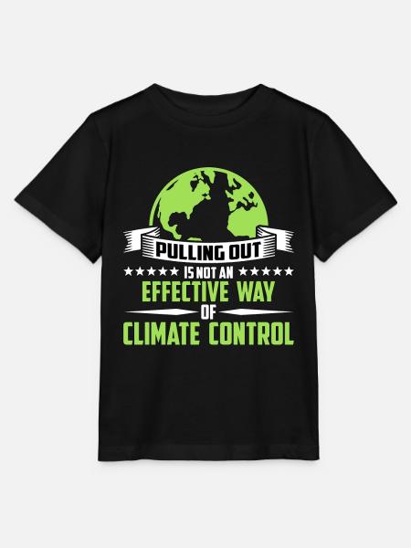 Global Warming Pulling Out Is Not Environmentalist - Stanley/Stella Kinder T-Shirt MINI CREATOR - Schwarz