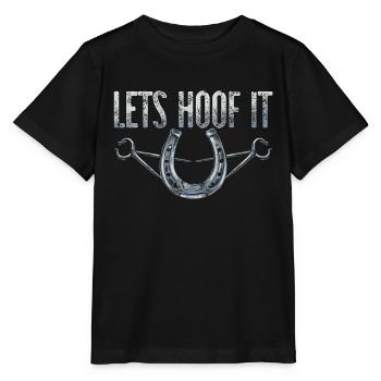 Farrier Lets Hoof It Forging Metalworking Farriers - Stanley/Stella MINI CREATOR Kids’ T-Shirt - black - Front - Mikhail (115cm)