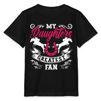 Saut d’obstacles Mes filles Le plus grand saut d’obstacles - T-shirt bio MINI CREATOR Stanley/Stella Enfant - noir - Devant - Mikhail (115cm)