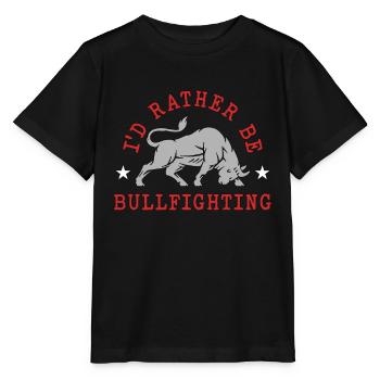 La tauromachie je préfère être un torero clown de rodéo - T-shirt bio MINI CREATOR Stanley/Stella Enfant - noir - Devant - Mikhail (115cm)