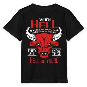 La tauromachie quand l’enfer se déchaîne Clown de rodéo - T-shirt bio MINI CREATOR Stanley/Stella Enfant - noir - Devant - Mikhail (115cm)