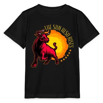 La tauromachie Le soleil se lève aussi Rodéo Bullero - T-shirt bio MINI CREATOR Stanley/Stella Enfant - noir - Devant - Mikhail (115cm)