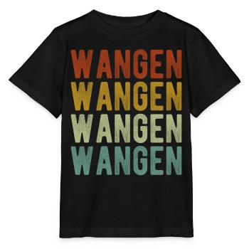 Wangen Stadt Retro Vintage - Stanley/Stella Kinder T-Shirt MINI CREATOR  - Schwarz - Vorne - Mikhail (115cm)