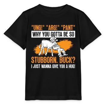 Steer Wrestling Ung Arg Pant Pourquoi vous mollet Roping - T-shirt bio MINI CREATOR Stanley/Stella Enfant - noir - Devant - Mikhail (115cm)