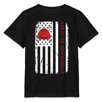 Ferronnier Américain Soudeur Soudeur Serrurier - T-shirt bio MINI CREATOR Stanley/Stella Enfant - noir - Devant - Mikhail (115cm)