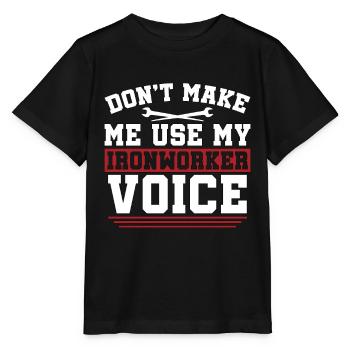 Métallurgiste Ne me faites pas utiliser mon soudeur métallurgiste - T-shirt bio MINI CREATOR Stanley/Stella Enfant - noir - Devant - Mikhail (115cm)