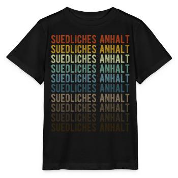 Southern Anhalt City Retro Vintage - Stanley/Stella MINI CREATOR Kids’ T-Shirt - black - Front - Mikhail (115cm)