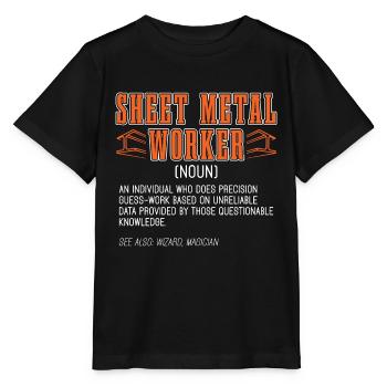 Sheet Metal Worker An Individual Who Fabricator - Stanley/Stella MINI CREATOR Kids’ T-Shirt - black - Front - Mikhail (115cm)