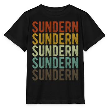 Sundern Stadt Retro Vintage - Stanley/Stella Kinder T-Shirt MINI CREATOR  - Schwarz - Vorne - Mikhail (115cm)