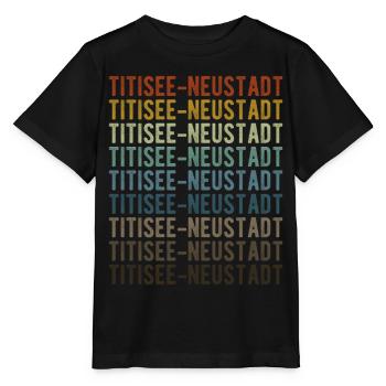 Titisee-Neustadt Stadt Retro Vintage - T-shirt bio MINI CREATOR Stanley/Stella Enfant - noir - Devant - Mikhail (115cm)