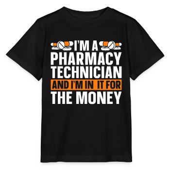 Technicien en pharmacie Technicien en pharmacie Cadeau - T-shirt bio MINI CREATOR Stanley/Stella Enfant - noir - Devant - Mikhail (115cm)