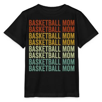 Basketball Maman Basket Ball Maman - T-shirt bio MINI CREATOR Stanley/Stella Enfant - noir - Devant - Mikhail (115cm)