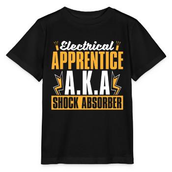 Electrical Engineering Electrical Apprentice A.K.A - Stanley/Stella MINI CREATOR Kids’ T-Shirt - black - Front - Mikhail (115cm)