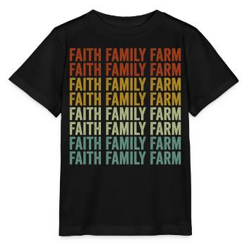 Faith Family Farm Farmer Family Farm - Stanley/Stella Kinder T-Shirt MINI CREATOR  - Schwarz - Vorne - Mikhail (115cm)