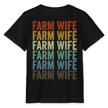 Farmer's wife Farmer's wife - Stanley/Stella MINI CREATOR Kids’ T-Shirt - black - Front - Mikhail (115cm)