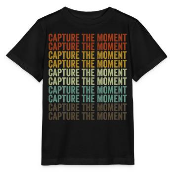 Capturer l’instant Moment photographe - T-shirt bio MINI CREATOR Stanley/Stella Enfant - noir - Devant - Mikhail (115cm)