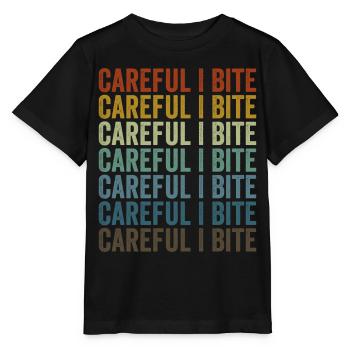 Vorsicht ich beiße Giftige Schlange Giftige Schlan - Stanley/Stella Kinder T-Shirt MINI CREATOR  - Schwarz - Vorne - Mikhail (115cm)