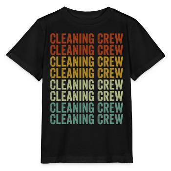 Équipe de nettoyage Équipe de nettoyage du gardien de l’école - T-shirt bio MINI CREATOR Stanley/Stella Enfant - noir - Devant - Mikhail (115cm)