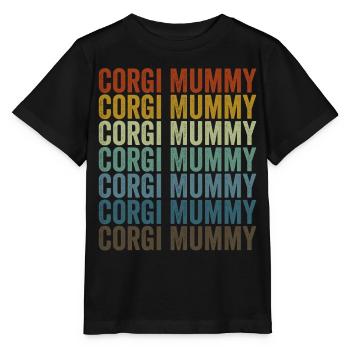 Corgi Mumie Corgi Mumie Halloween Hundeliebhaber - Stanley/Stella Kinder T-Shirt MINI CREATOR  - Schwarz - Vorne - Mikhail (115cm)