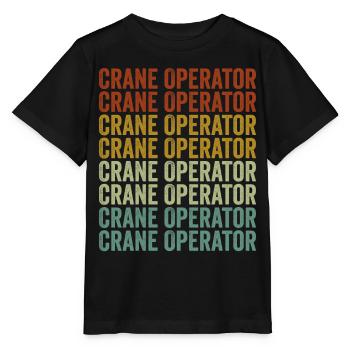 Crane operator Crane operator Usa Fla - Stanley/Stella MINI CREATOR Kids’ T-Shirt - black - Front - Mikhail (115cm)