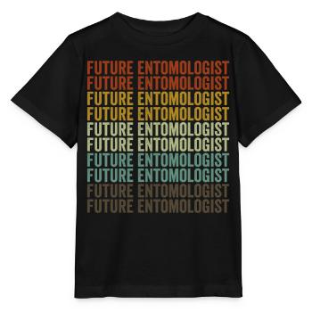 Futur entomologiste Entomologiste Entomologie-Stud - T-shirt bio MINI CREATOR Stanley/Stella Enfant - noir - Devant - Mikhail (115cm)
