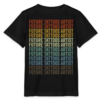Future Tattoos Artists Tattoos Ink Artists - T-shirt bio MINI CREATOR Stanley/Stella Enfant - noir - Devant - Mikhail (115cm)