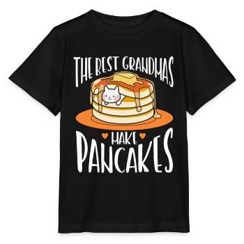 Pfannkuchen Food Lover Best Pancake Maker - Stanley/Stella Kinder T-Shirt MINI CREATOR  - Schwarz - Vorne - Mikhail (115cm)