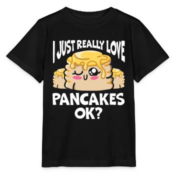 Pfannkuchen Food Lover Best Pancake Maker - Stanley/Stella Kinder T-Shirt MINI CREATOR  - Schwarz - Vorne - Mikhail (115cm)