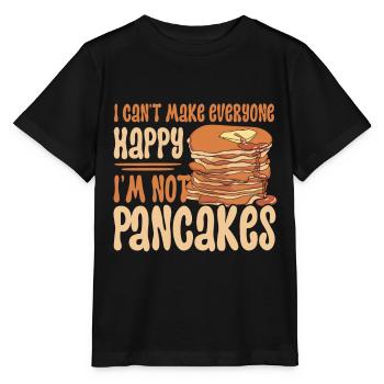 Pfannkuchen Food Lover Best Pancake Maker - Stanley/Stella Kinder T-Shirt MINI CREATOR  - Schwarz - Vorne - Mikhail (115cm)