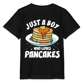 Pfannkuchen Food Lover Best Pancake Maker - Stanley/Stella Kinder T-Shirt MINI CREATOR  - Schwarz - Vorne - Mikhail (115cm)