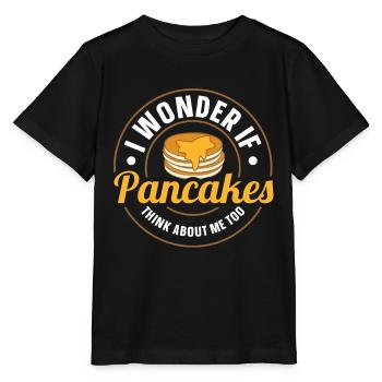 Pfannkuchen Food Lover Best Pancake Maker - Stanley/Stella Kinder T-Shirt MINI CREATOR  - Schwarz - Vorne - Mikhail (115cm)