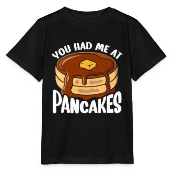 Pfannkuchen Food Lover Best Pancake Maker - Stanley/Stella Kinder T-Shirt MINI CREATOR  - Schwarz - Vorne - Mikhail (115cm)