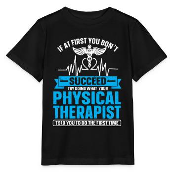Physiothérapie Physiothérapeute Physiothérapeute - T-shirt bio MINI CREATOR Stanley/Stella Enfant - noir - Devant - Mikhail (115cm)