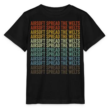 Airsoft Spread The Welts Airsofter Airsoft Spiel - Stanley/Stella Kinder T-Shirt MINI CREATOR  - Schwarz - Vorne - Mikhail (115cm)