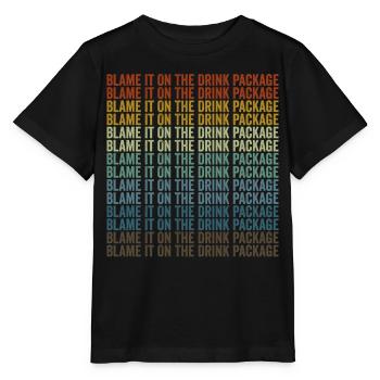 Blâmez le paquet de boissons sur la croisière - T-shirt bio MINI CREATOR Stanley/Stella Enfant - noir - Devant - Mikhail (115cm)