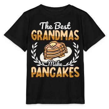 Pfannkuchen Food Lover Best Pancake Maker - Stanley/Stella Kinder T-Shirt MINI CREATOR  - Schwarz - Vorne - Mikhail (115cm)