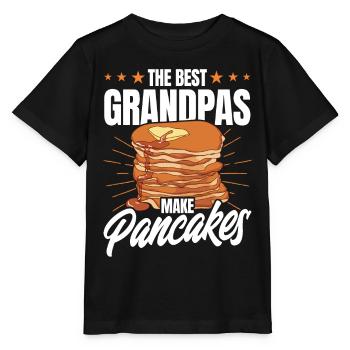 Pfannkuchen Food Lover Best Pancake Maker - Stanley/Stella Kinder T-Shirt MINI CREATOR  - Schwarz - Vorne - Mikhail (115cm)