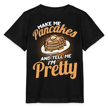Pfannkuchen Food Lover Best Pancake Maker - Stanley/Stella Kinder T-Shirt MINI CREATOR  - Schwarz - Vorne - Mikhail (115cm)
