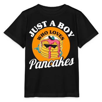 Pfannkuchen Food Lover Best Pancake Maker - Stanley/Stella Kinder T-Shirt MINI CREATOR  - Schwarz - Vorne - Mikhail (115cm)