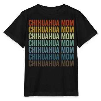 Chihuahua Mama Chihuahua Chien Chihuahua Propriétaire - T-shirt bio MINI CREATOR Stanley/Stella Enfant - noir - Devant - Mikhail (115cm)